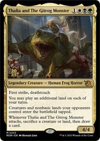 Thalia and The Gitrog Monster - Prerelease Cards - Magic: The Gathering card