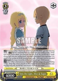 Into the Light, Alice & Eugeo (SR) - Sword Art Online Animation 10th Anniversary - Weiss Schwarz card