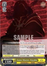 Game Master, Kayaba - Sword Art Online Animation 10th Anniversary - Weiss Schwarz card