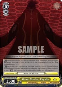 Game Master, Kayaba (SR) - Sword Art Online Animation 10th Anniversary - Weiss Schwarz card