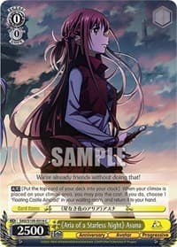 "Aria of a Starless Night" Asuna - Sword Art Online Animation 10th Anniversary - Weiss Schwarz card