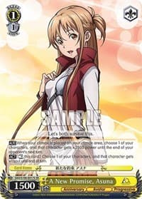 A New Promise, Asuna (SR) - Sword Art Online Animation 10th Anniversary - Weiss Schwarz card