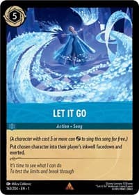 Let It Go - The First Chapter - Disney Lorcana card