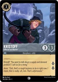 Kristoff - Official Ice Master - The First Chapter - Disney Lorcana card