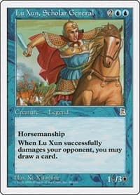 Lu Xun, Scholar General - Portal Three Kingdoms - Magic: The Gathering card