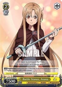 Battle Stance, Asuna - Sword Art Online Animation 10th Anniversary - Weiss Schwarz card