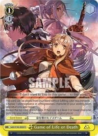 Game of Life or Death - Sword Art Online Animation 10th Anniversary - Weiss Schwarz card