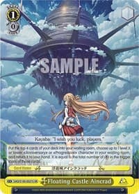 Floating Castle Aincrad (SR) - Sword Art Online Animation 10th Anniversary - Weiss Schwarz card