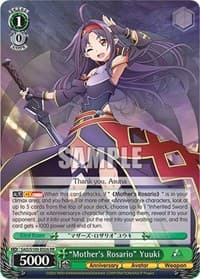 "Mother's Rosario" Yuuki - Sword Art Online Animation 10th Anniversary - Weiss Schwarz card