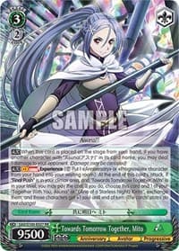 Towards Tomorrow Together, Mito - Sword Art Online Animation 10th Anniversary - Weiss Schwarz card
