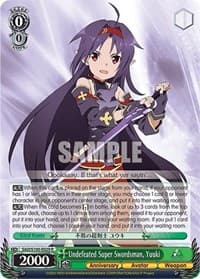 Undefeated Super Swordsman, Yuuki - Sword Art Online Animation 10th Anniversary - Weiss Schwarz card