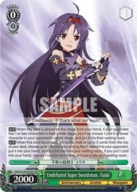 Undefeated Super Swordsman, Yuuki (SR) - Sword Art Online Animation 10th Anniversary - Weiss Schwarz card