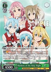 Maidens of the Holy Night - Sword Art Online Animation 10th Anniversary - Weiss Schwarz card