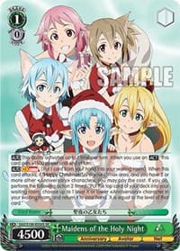 Maidens of the Holy Night (SR) - Sword Art Online Animation 10th Anniversary - Weiss Schwarz card