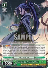 Promise to Protect, Mito - Sword Art Online Animation 10th Anniversary - Weiss Schwarz card