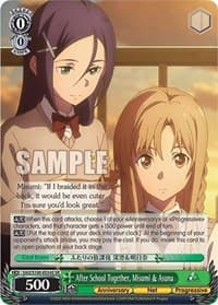 After School Together, Misumi & Asuna (SR) - Sword Art Online Animation 10th Anniversary - Weiss Schwarz card