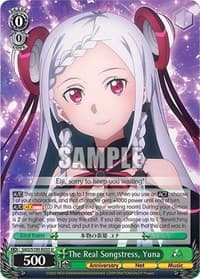 The Real Songstress, Yuna - Sword Art Online Animation 10th Anniversary - Weiss Schwarz card