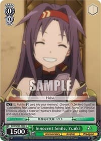 Innocent Smile, Yuuki - Sword Art Online Animation 10th Anniversary - Weiss Schwarz card