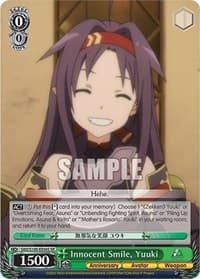 Innocent Smile, Yuuki (SR) - Sword Art Online Animation 10th Anniversary - Weiss Schwarz card