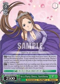 In a Party Dress, Sortiliena (SR) - Sword Art Online Animation 10th Anniversary - Weiss Schwarz card