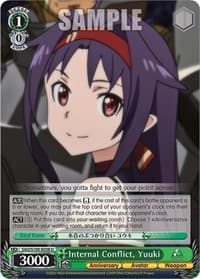 Internal Conflict, Yuuki - Sword Art Online Animation 10th Anniversary - Weiss Schwarz card