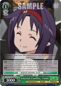 Internal Conflict, Yuuki (SR) - Sword Art Online Animation 10th Anniversary - Weiss Schwarz card