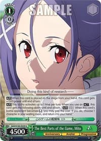 The Best Parts of the Game, Mito - Sword Art Online Animation 10th Anniversary - Weiss Schwarz card