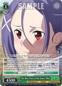 The Best Parts of the Game, Mito (SR) - Sword Art Online Animation 10th Anniversary - Weiss Schwarz card
