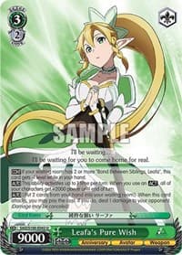 Leafa's Pure Wish - Sword Art Online Animation 10th Anniversary - Weiss Schwarz card