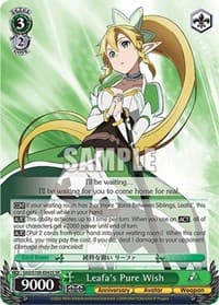Leafa's Pure Wish (SR) - Sword Art Online Animation 10th Anniversary - Weiss Schwarz card