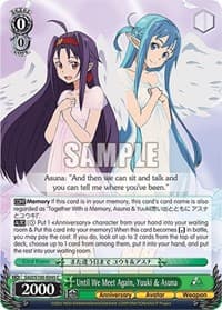 Until We Meet Again, Yuuki & Asuna - Sword Art Online Animation 10th Anniversary - Weiss Schwarz card