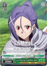 Leveling Up Together, Mito - Sword Art Online Animation 10th Anniversary - Weiss Schwarz card