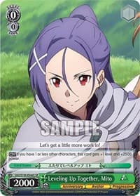 Leveling Up Together, Mito (SR) - Sword Art Online Animation 10th Anniversary - Weiss Schwarz card