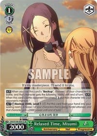 Relaxed Time, Misumi (SR) - Sword Art Online Animation 10th Anniversary - Weiss Schwarz card