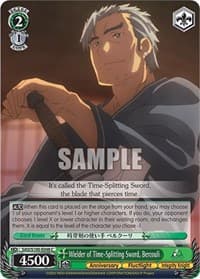 Wielder of Time-Splitting Sword, Bercouli - Sword Art Online Animation 10th Anniversary - Weiss Schwarz card