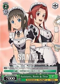 Assistants, Ronie & Tiese - Sword Art Online Animation 10th Anniversary - Weiss Schwarz card