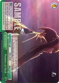 Promise at Dusk - Sword Art Online Animation 10th Anniversary - Weiss Schwarz card