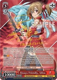 Always Friendly, Silica (SP) - Sword Art Online Animation 10th Anniversary - Weiss Schwarz card