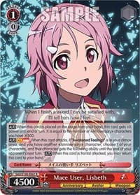 Mace User, Lisbeth - Sword Art Online Animation 10th Anniversary - Weiss Schwarz card