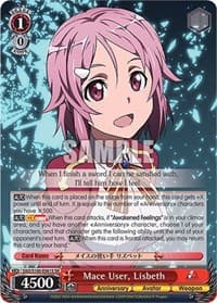 Mace User, Lisbeth (SR) - Sword Art Online Animation 10th Anniversary - Weiss Schwarz card