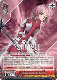 Top Class Blacksmith, Lisbeth - Sword Art Online Animation 10th Anniversary - Weiss Schwarz card