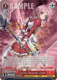 Top Class Blacksmith, Lisbeth (SP) - Sword Art Online Animation 10th Anniversary - Weiss Schwarz card