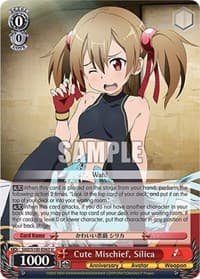 Cute Mischief, Silica - Sword Art Online Animation 10th Anniversary - Weiss Schwarz card