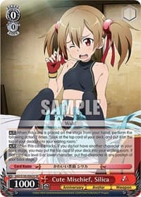 Cute Mischief, Silica (SR) - Sword Art Online Animation 10th Anniversary - Weiss Schwarz card