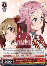 Yearning, Silica & Lisbeth - Sword Art Online Animation 10th Anniversary - Weiss Schwarz card