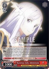 Mysterious Smile, Administrator - Sword Art Online Animation 10th Anniversary - Weiss Schwarz card