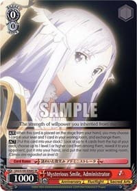 Mysterious Smile, Administrator (SR) - Sword Art Online Animation 10th Anniversary - Weiss Schwarz card