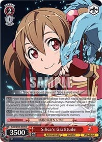 Silica's Gratitude - Sword Art Online Animation 10th Anniversary - Weiss Schwarz card