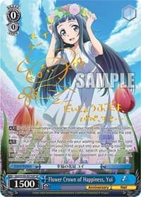 Flower Crown of Happiness, Yui (SP) - Sword Art Online Animation 10th Anniversary - Weiss Schwarz card