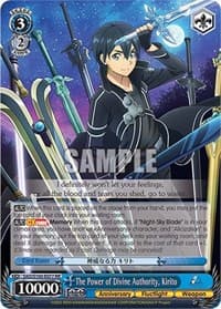 The Power of Divine Authority, Kirito - Sword Art Online Animation 10th Anniversary - Weiss Schwarz card